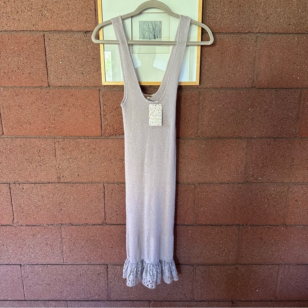 knit Free People slip dress